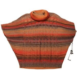 NWT SISTERS Women S Knit Sweater Pullover Turtleneck Dolman Sleeve Multicolor